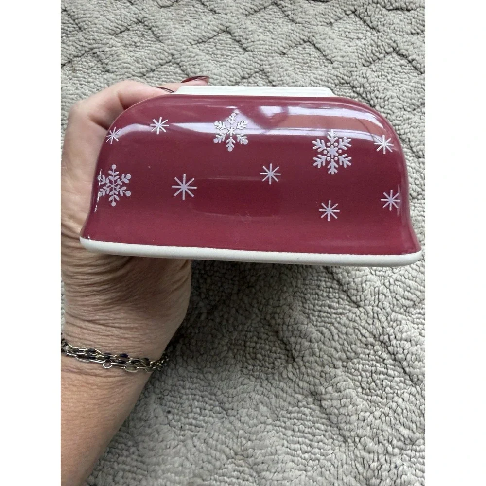 Longaberger All The Trimmings Candy Dish Christmas Themed
